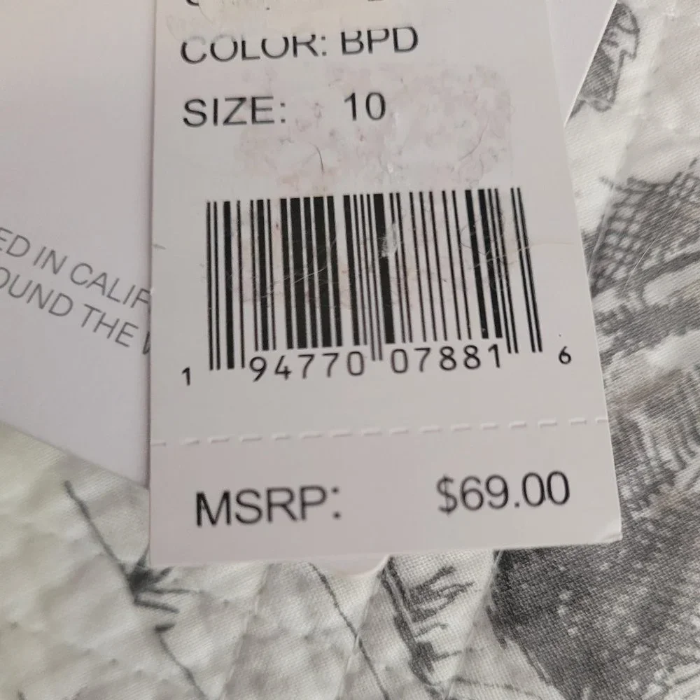 La Blanca Multi-Color Adjustable Bikini Top Size 10 NWT